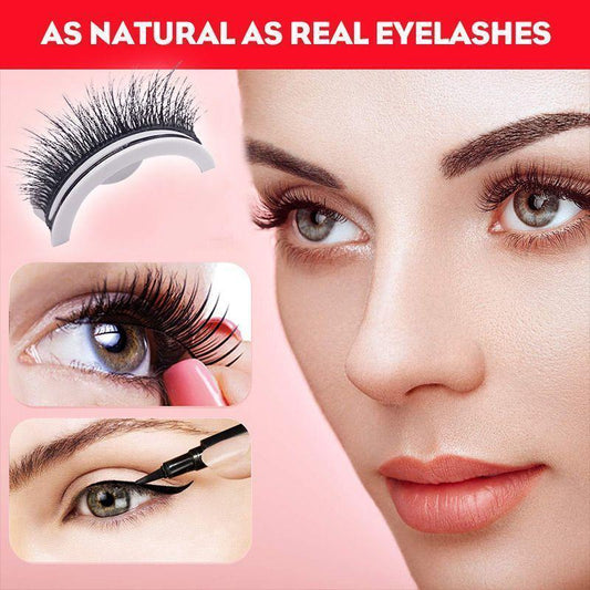 Pestañas de visón 3D reutilizables, pestañas postizas naturales, autoadhesivas, sin pegamento, extensión de pestañas de seda para maquillaje.