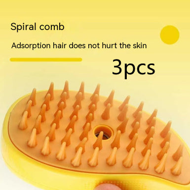 Cepillo de vapor 3 en 1 para gatos, cepillo de perro vaporoso, cepillos eléctricos para el pelo de gato para masaje, peine de aseo para mascotas, peines para quitar el pelo