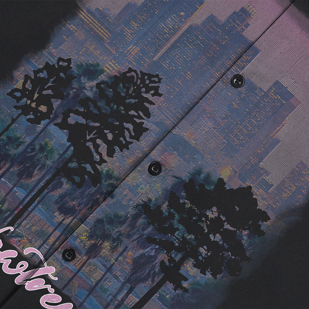 Urban forest printed short sleeved shirt