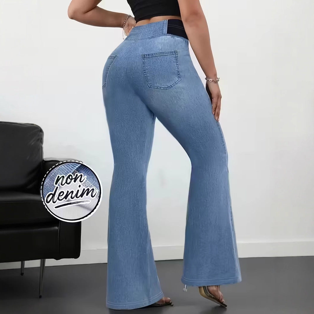 Pantalon slim à taille élastique pour femme - Vêtements pour femmes