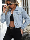Fashionable and casual loose denim jacket