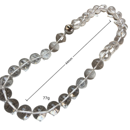 Perles transparentes cristal blanc 12 MM collier bracelet