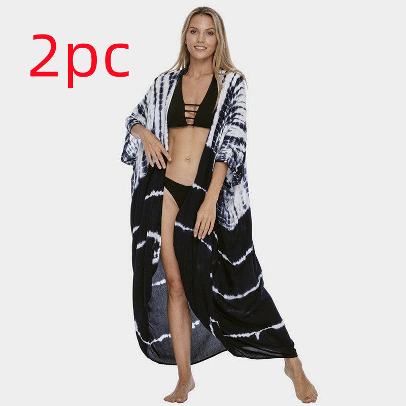 Robe de plage de villégiature en polyester anti-UV pour femmes