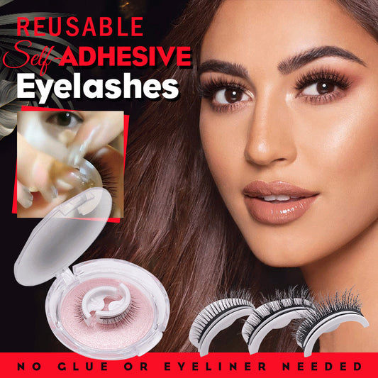 Pestañas de visón 3D reutilizables, pestañas postizas naturales, autoadhesivas, sin pegamento, extensión de pestañas de seda para maquillaje.