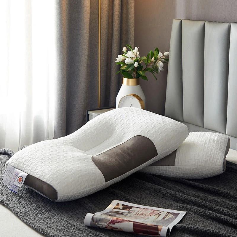 Light Luxury SPA Massage Pillow Single Pillow Core Neck Protection Adult Sleep Pillow Fiber Zone Massage Cervical Pillow Dormito by eprolo