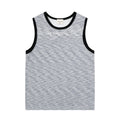 Color woven striped sports vest