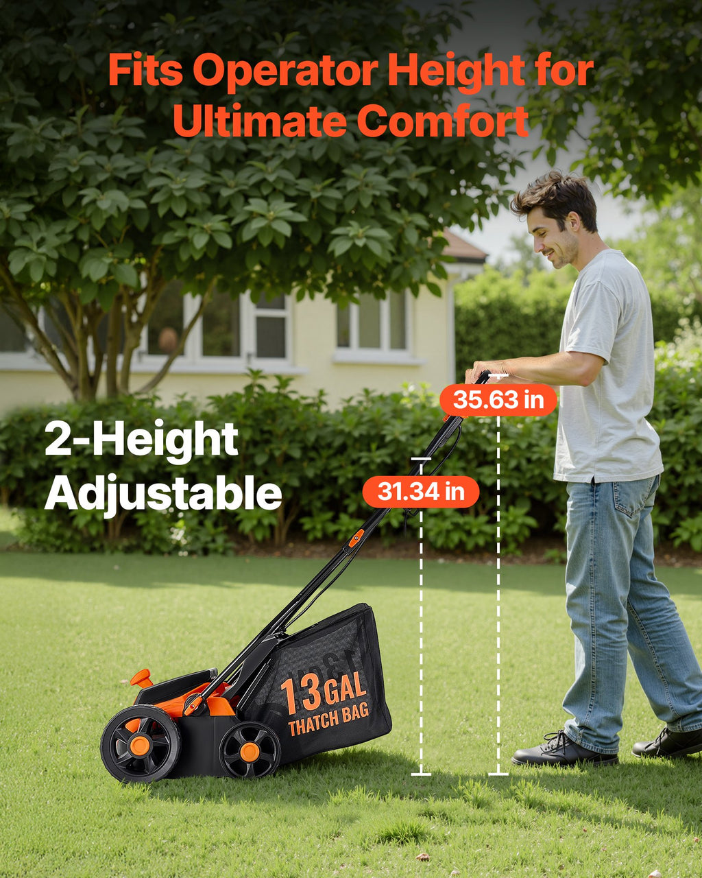 Scarifier Lawn Dethatcher 13-Inch 13 Amp