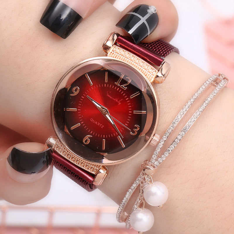 Reloj Neutro para Mujer con Correa de Acero, Moda Sencilla, Cuarzo