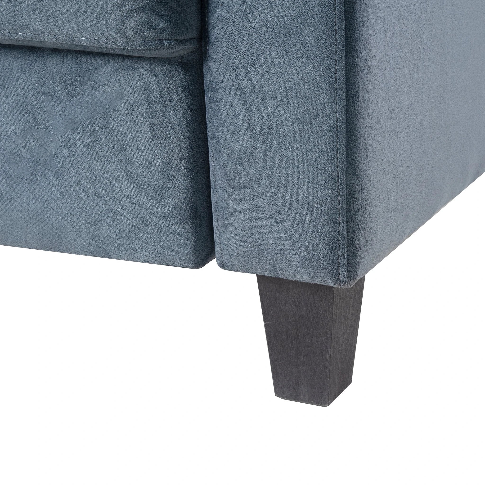 Gray Couch Comfortable Sectional Couches and Sofas for Living Room Office Small Space Chenille by eprolo