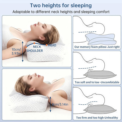 Almohada viscoelástica de espuma con memoria refrescante