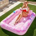 Chaise longue gonflable de piscine flottante