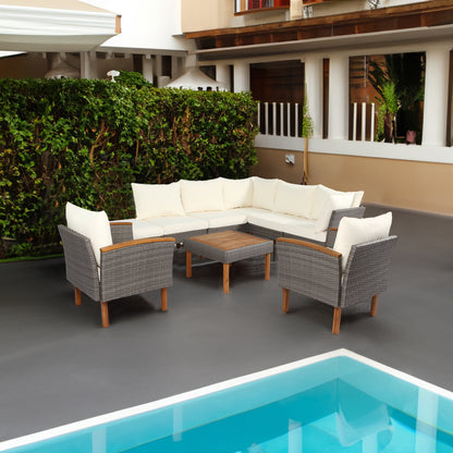 9-piece Patio rattan furniture set