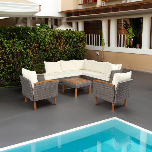 9-piece Patio rattan furniture set