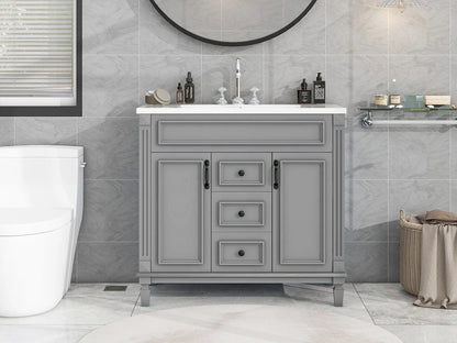 36'' Bathroom Vanity with Top Sink by eprolo