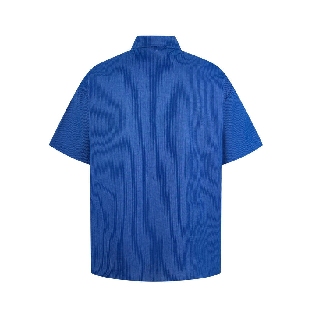 Camisa de manga corta bordada con gato arcoíris