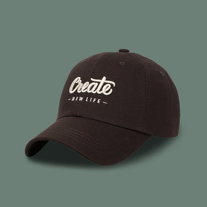 Chapeau coréen pour femme, look assorti, petites lettres brodées