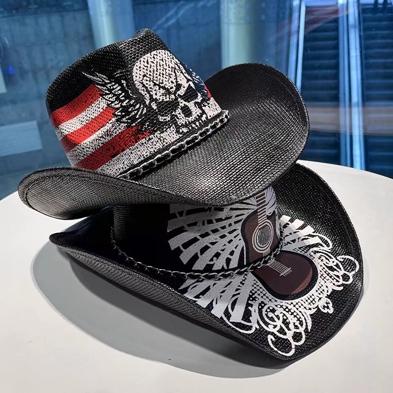 Sombrero fedora de estilo étnico para exteriores de verano