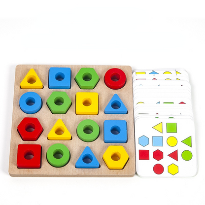Jouets de société de loisirs avec blocs géométriques à encastrer