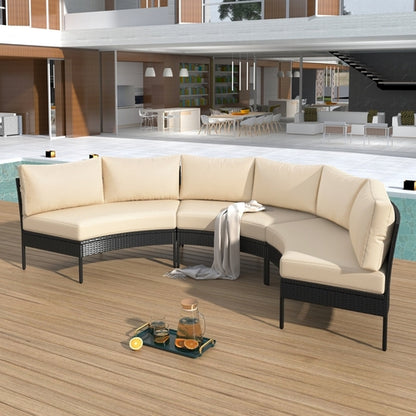 Outdoor Lounge Set - 3 pcs. (Rattan-Waterproof)