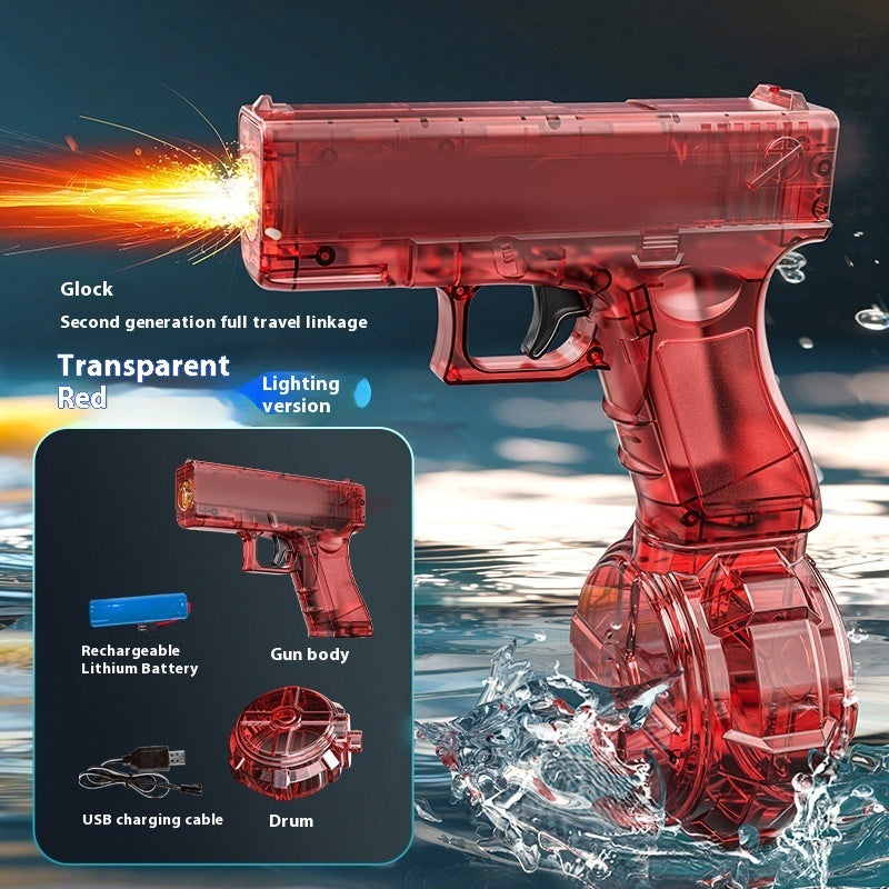 Nouveau pistolet à eau électrique Ice Mouse Ice Explosion, haute vitesse, tir continu, rechargement à liaison, grande capacité pour enfants