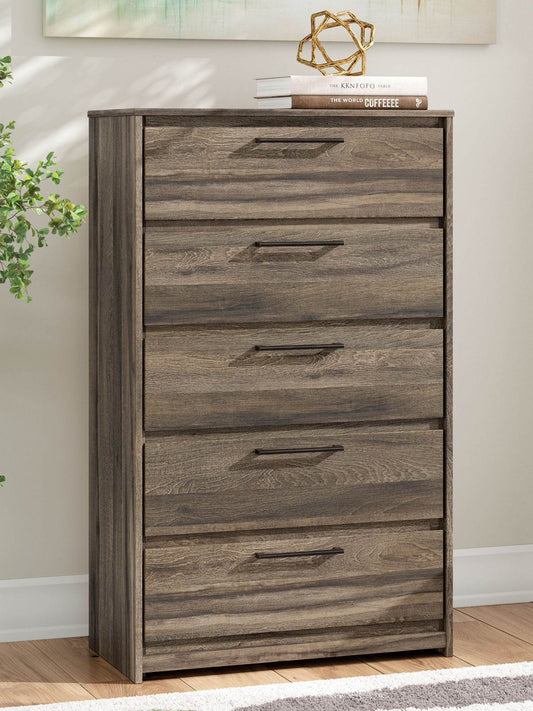 Signature Design by Ashley Elbrim Five Drawer Brown Storage Chest-1