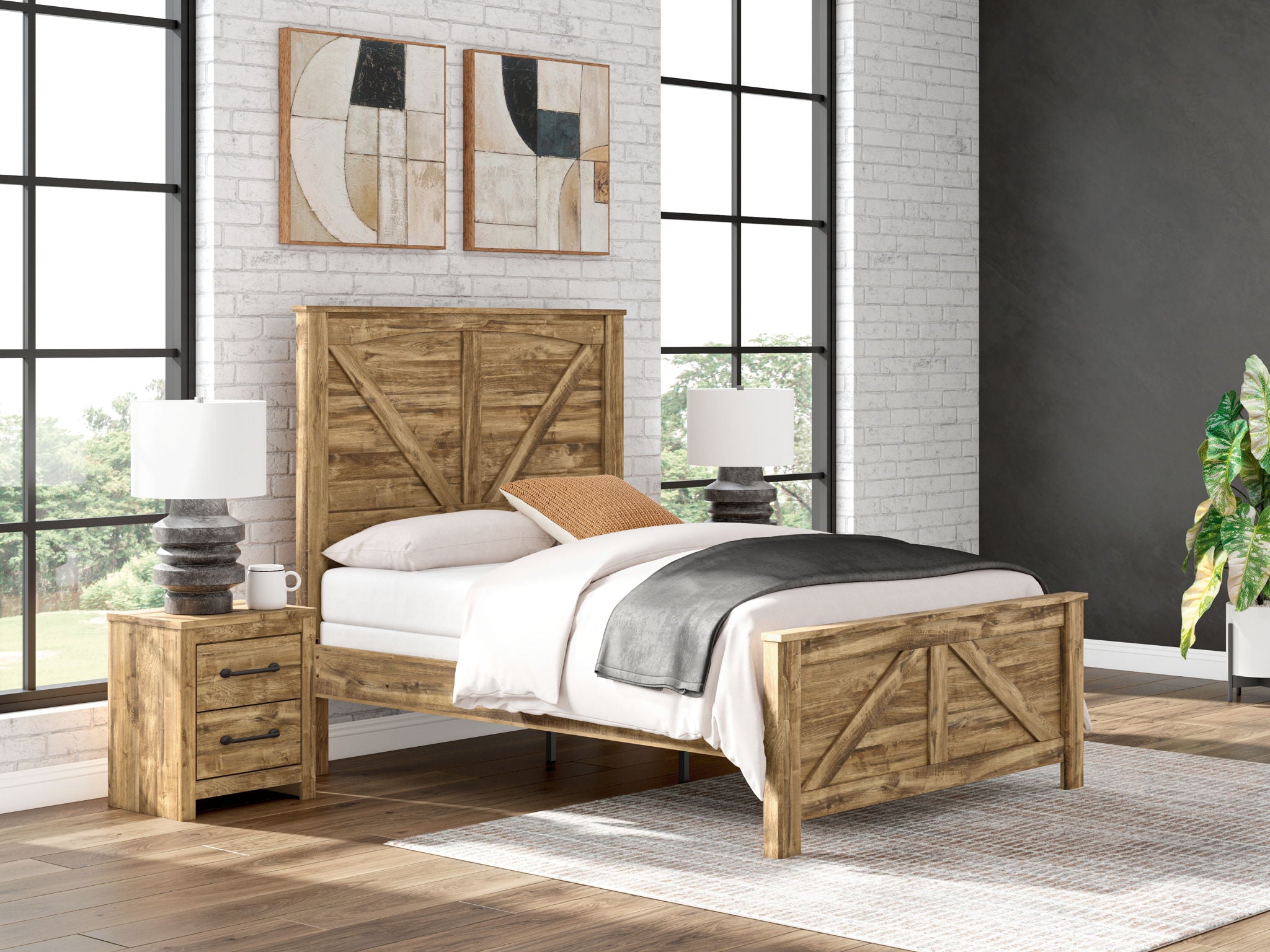 Maystonna - Crossbuck Panel Bed-1