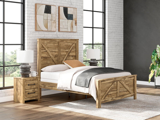 Maystonna - Crossbuck Panel Bed-1
