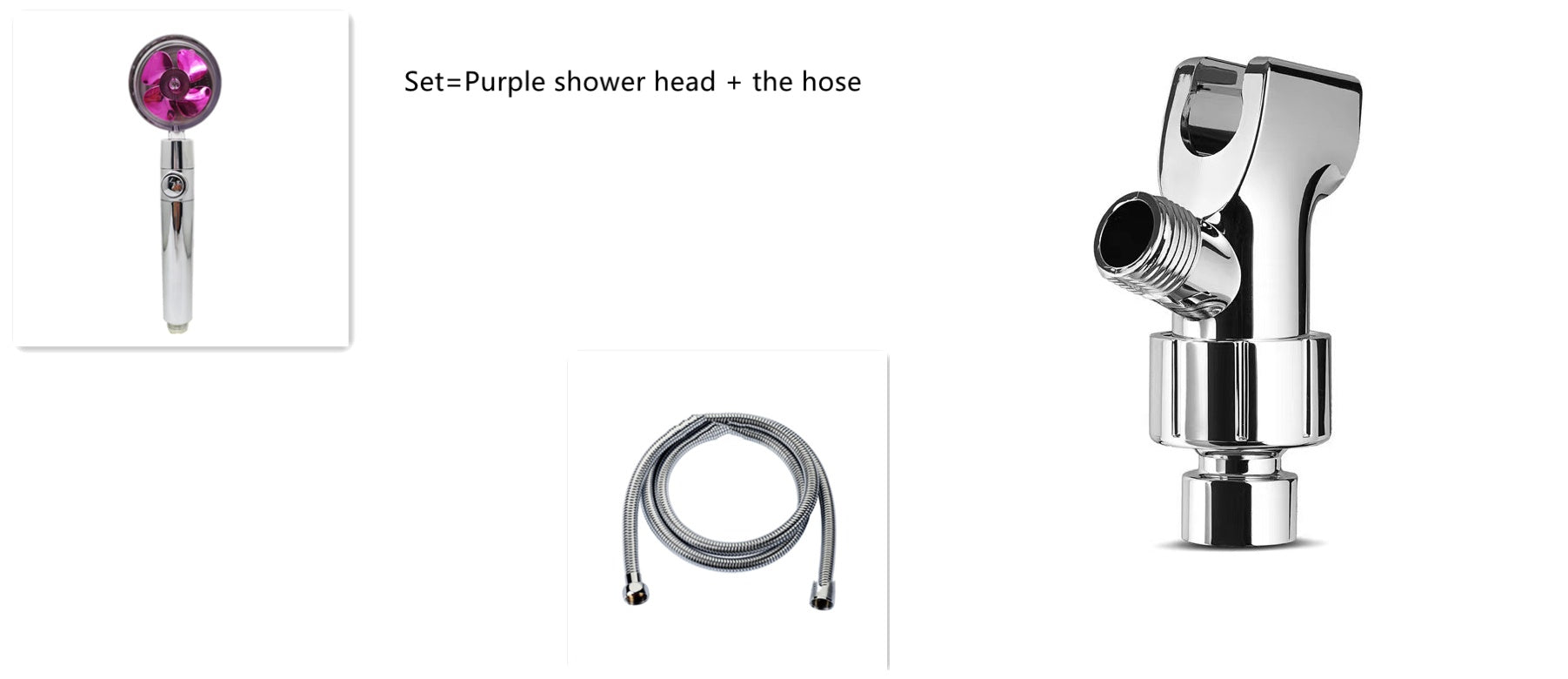 Cabezal de Ducha con Ahorro de Agua, Flujo Giratorio 360 Grados con Pequeño Ventilador, Boquilla Rociadora de Alta Presión de Lluvia de ABS, Accesorios de Baño
