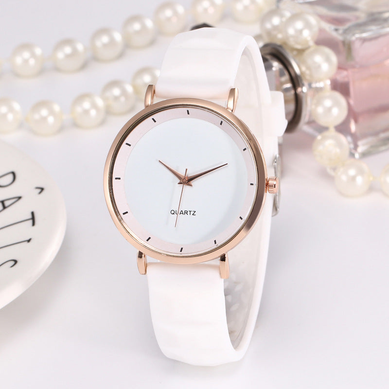 Relojes casuales de silicona de gelatina para hombres y mujeres