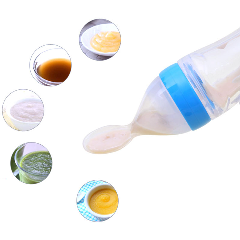 Biberon d'alimentation pour nouveau-né sûr, cuillère d'alimentation en silicone pour tout-petit, biberon de lait, entraîneur d'alimentation pour bébé, complément alimentaire