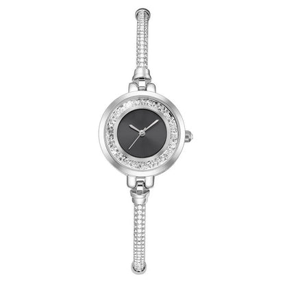 Montre bracelet femme à fines bretelles, strass, sables mouvants, petit cadran, montre bracelet réglable et rétractable