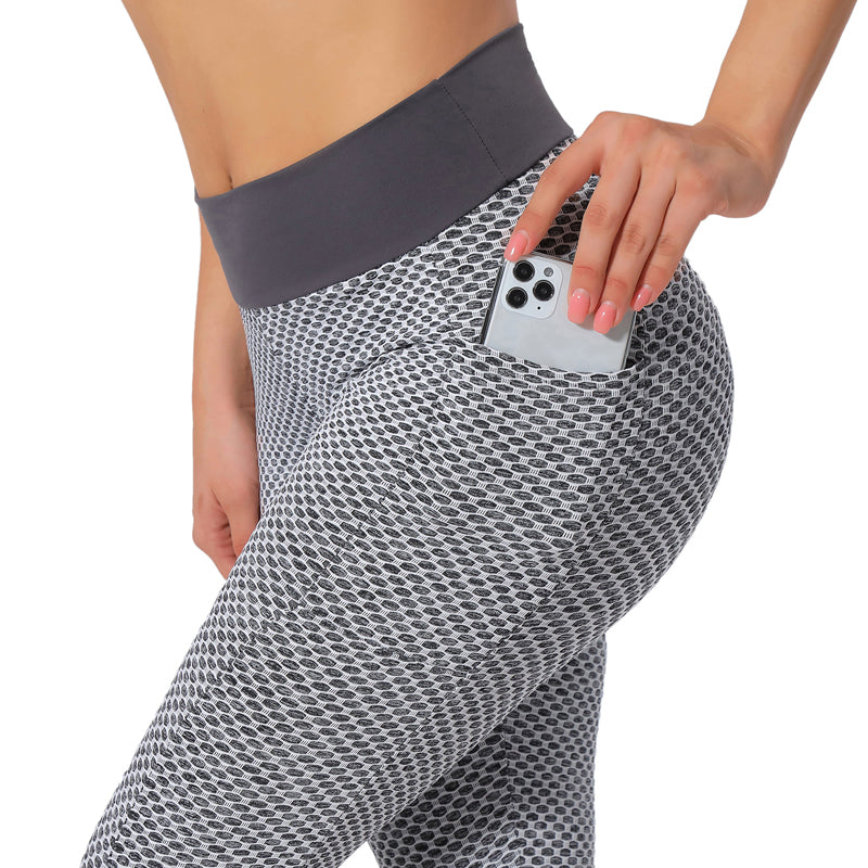 Pantalon de yoga de sport taille haute liftant les hanches pour femmes
