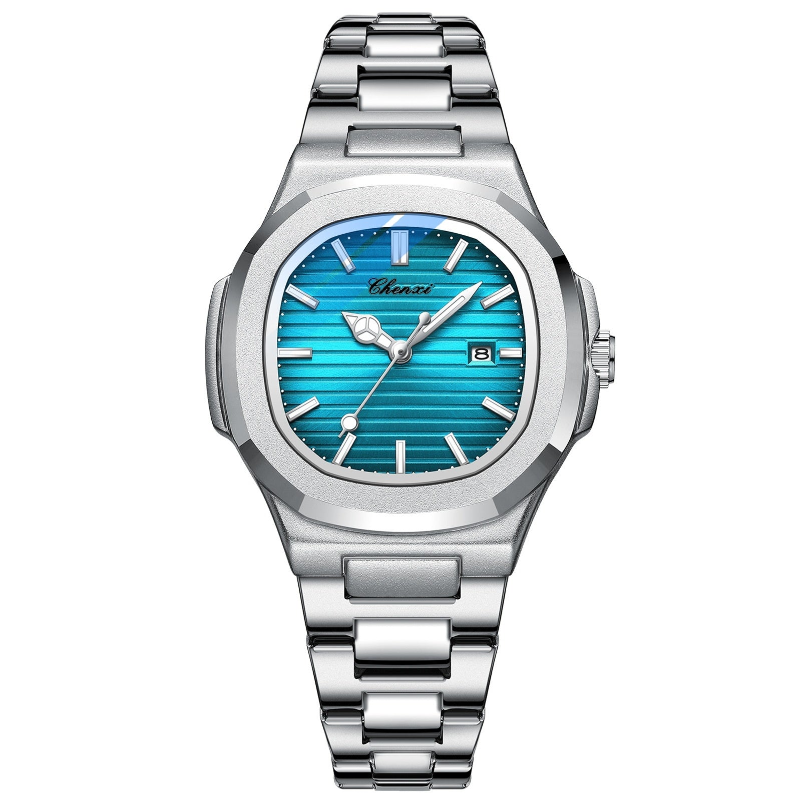 Chenxi Montre Acier Couple Lumineuse Étanche Simple Tendance