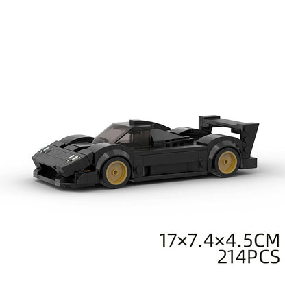 Jouets pour enfants Modèle de voiture Voiture de sport et petites briques de construction MOC Jouets éducatifs