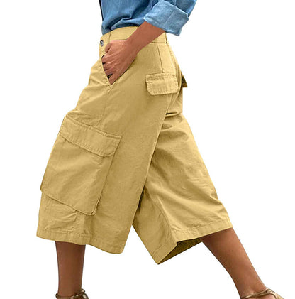Pantalon de travail 3D avec plusieurs poches et une longueur 7/8