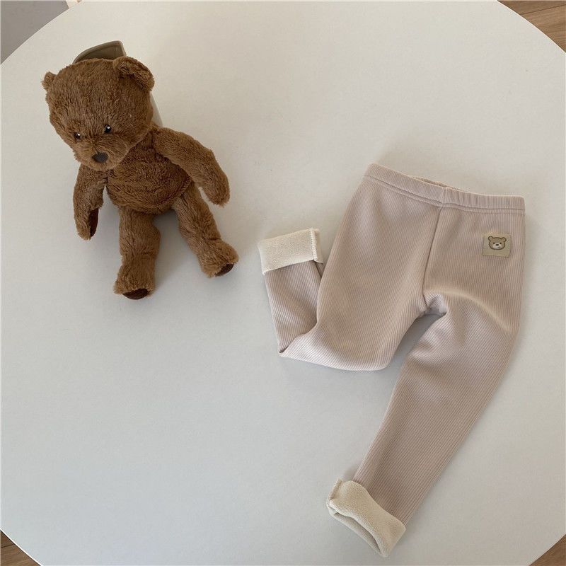 Legging fantaisie doublé polaire tout-en-un pour fille