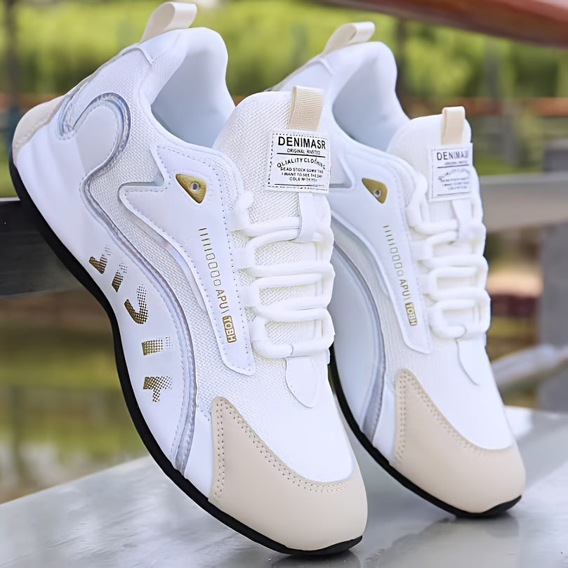 Zapatillas con cordones y bloques de color de moda para hombre