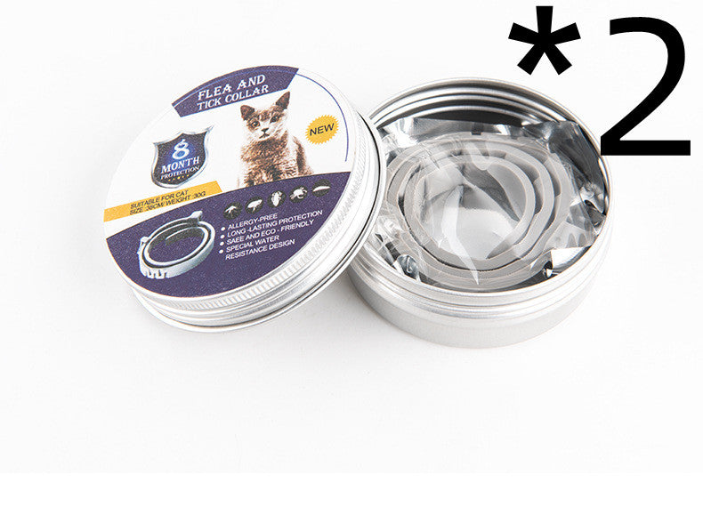 Collar antimosquitos para mascotas, ajustable, repelente de insectos para gatos y perros, suministros para mascotas