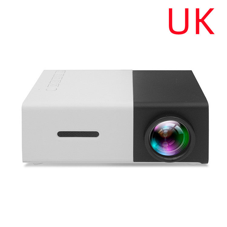 Proyector portátil 3D HD LED Cine en casa HDMI compatible con USB de audio Proyector YG300 Mini proyector