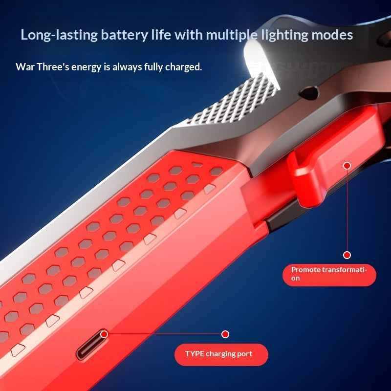 2-in-1 Spray Tomahawk Kids Laser Sword Toy