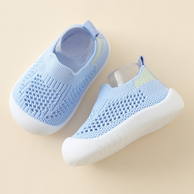 Chaussures Bébé Tout-petit Semelle Souple Antidérapantes Légères en Tissu Volant