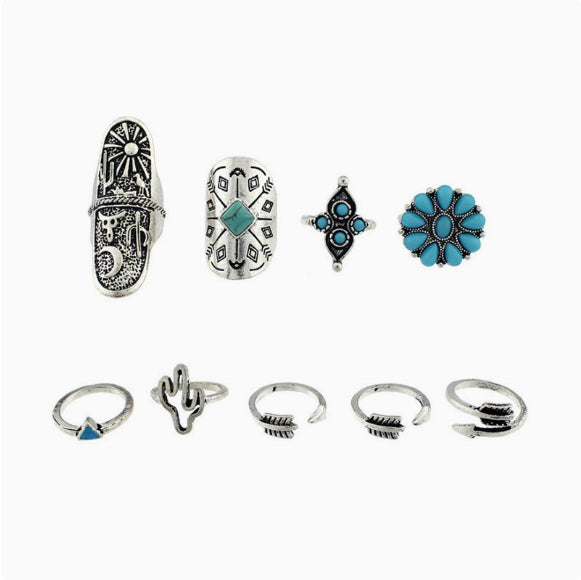 Boho Vintage Ring Sets