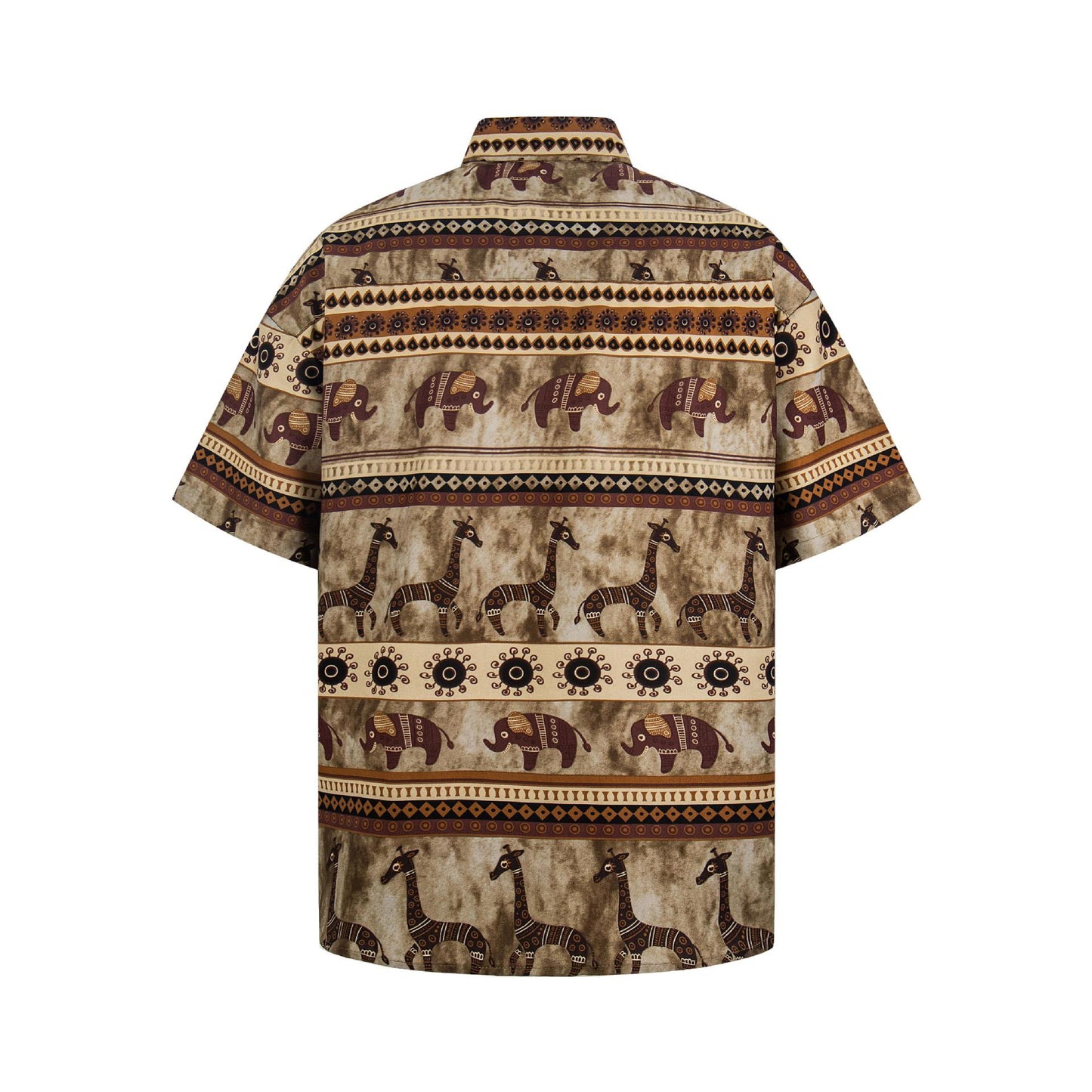 Camisa de manga corta con estampado de elefantes