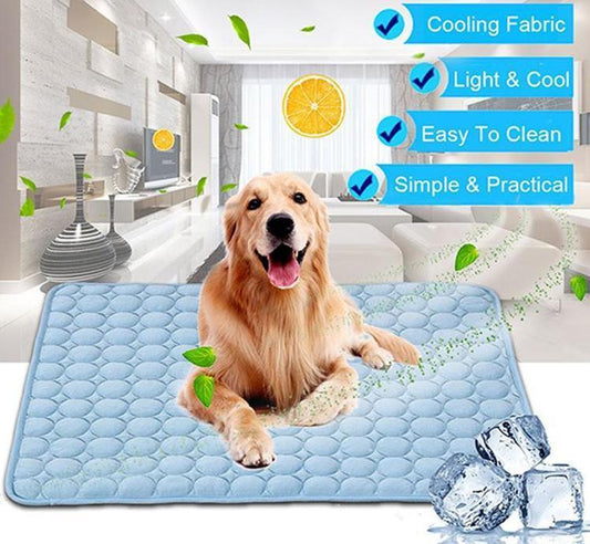 Cojín Nido Frío De Seda Helada Para Perros Y Gatos Para Refrescar En Verano