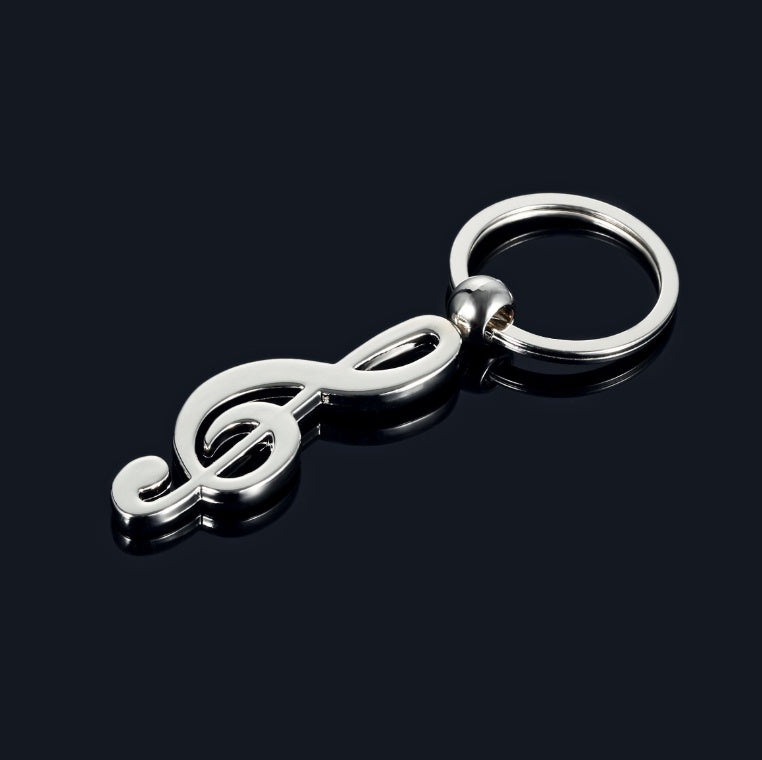 Rotary note metal keychain