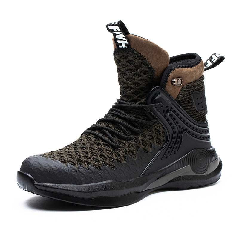 Chaussures de sécurité montantes Chaussures de protection pour la construction pour hommes Chaussures à bout en acier Bottes de randonnée respirantes Bottes de travail anti-perforation