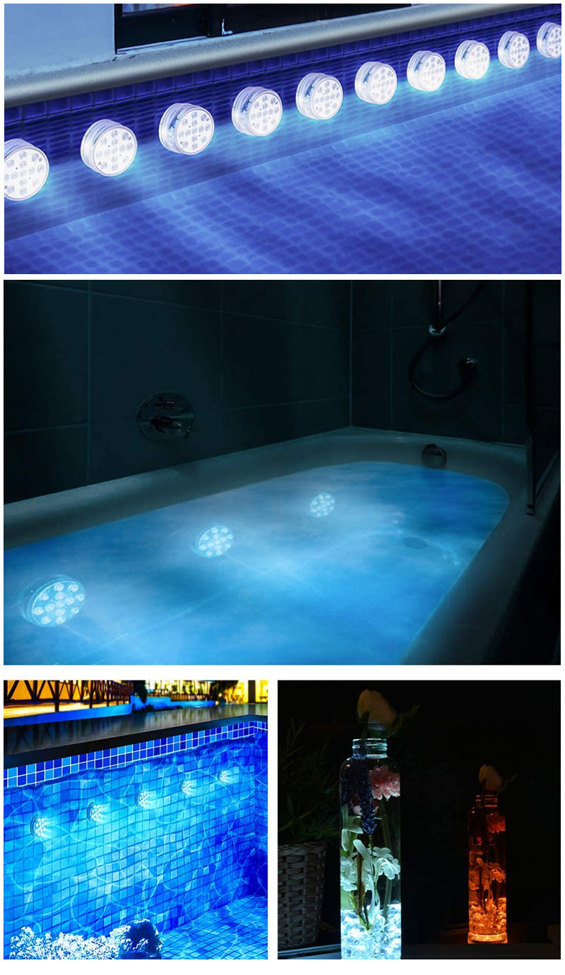 Guirlande lumineuse LED submersible étanche pour jardin, piscine, fontaine, spa, fête, salle de bain, avec télécommande