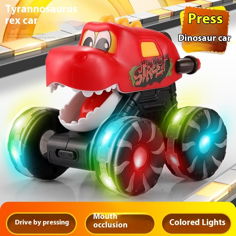 Voiture Jouet Dinosaure à Pression Légère et Modèle Coulissant Inertiel