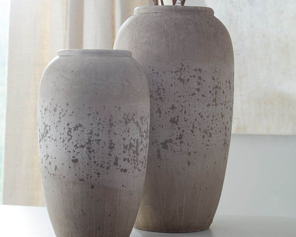 Dimitra - Vase Set (Set of 2) - Brown / Cream-1