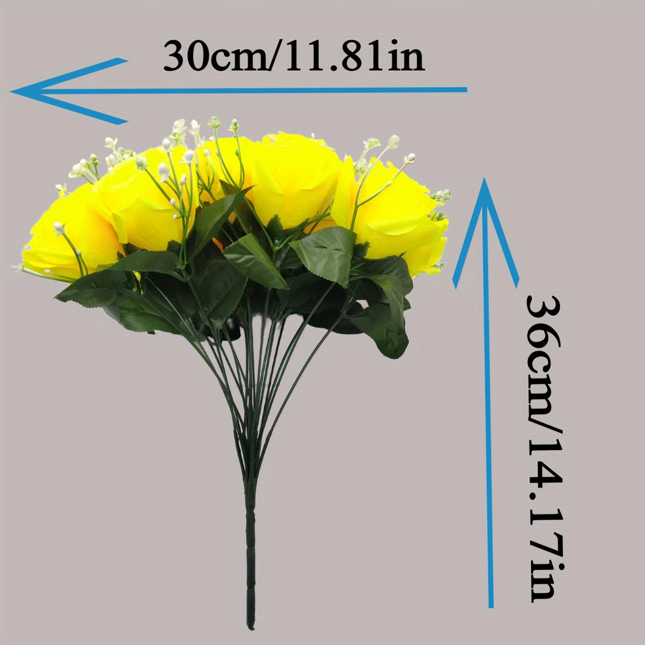 Silk Artificial Roses Bouquet for Home Decor-1
